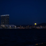 full moon - san diego photos - san diego skyline - night photography - landscape photography