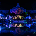 balboa park, san diego, december nights, botanical building, night, lights, christmas, urban photography